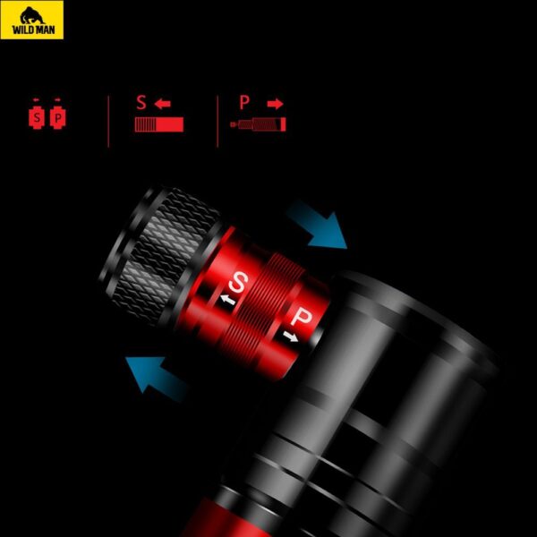 4b34689a7b926ecd56b0b6bf171fbc76 WILDMAN bike hand pump GK8 black