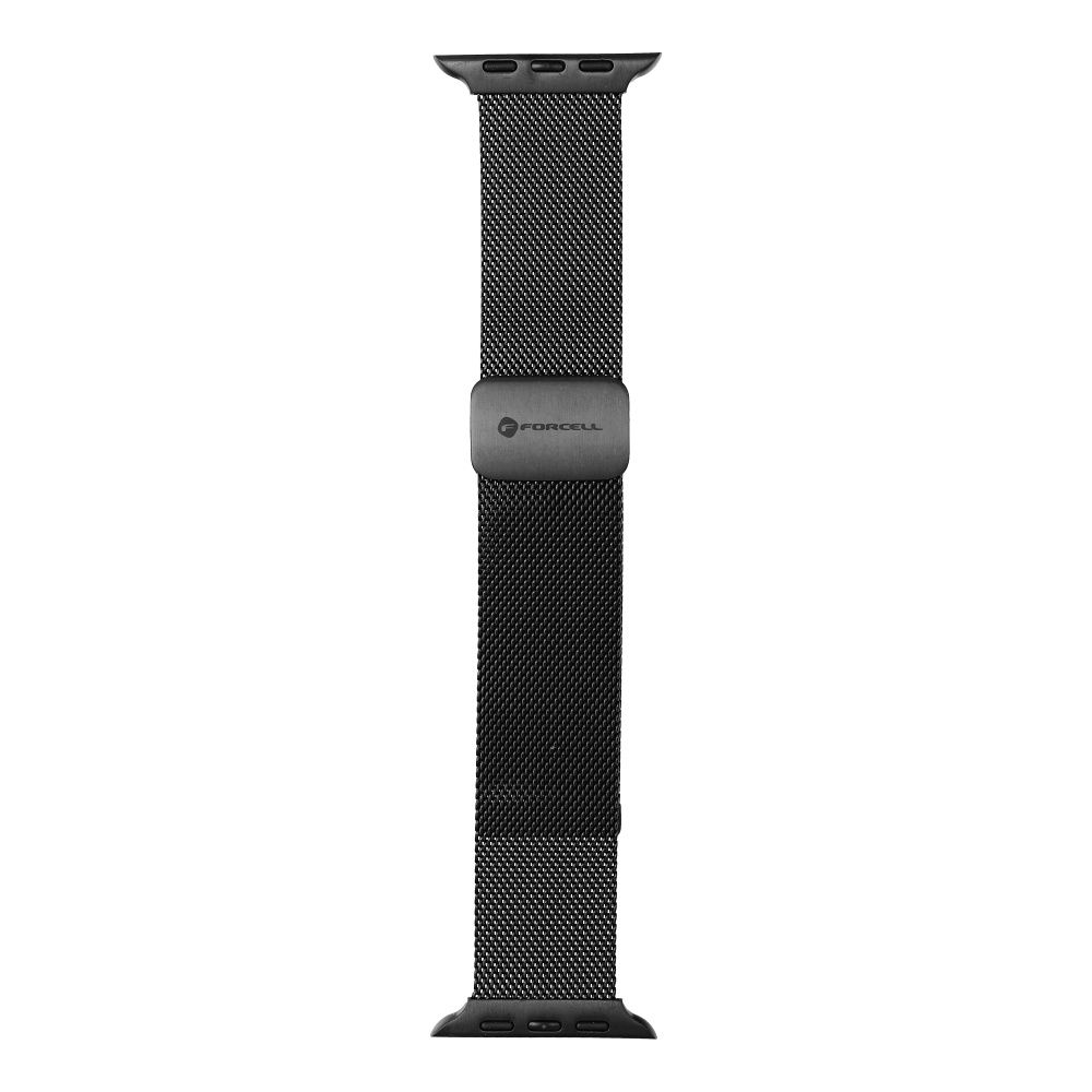 4b411507979ac37eefee2239eaf3d945 FORCELL F-DESIGN FA14 magnetic stainless steel strap for APPLE Watch 42 / 44 / 45 / 49 mm black