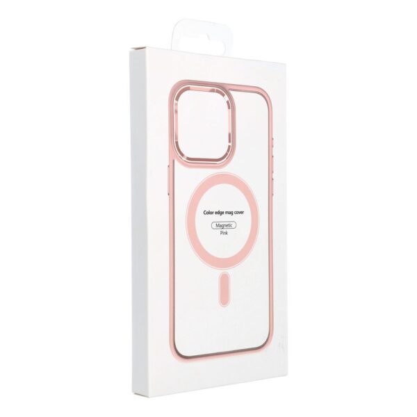 COLOR EDGE MAG COVER case compatible with MagSafe for IPHONE 17 Pro pink