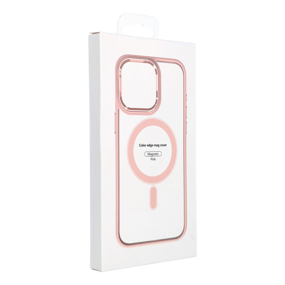 COLOR EDGE MAG COVER case compatible with MagSafe for IPHONE 17 Pro pink