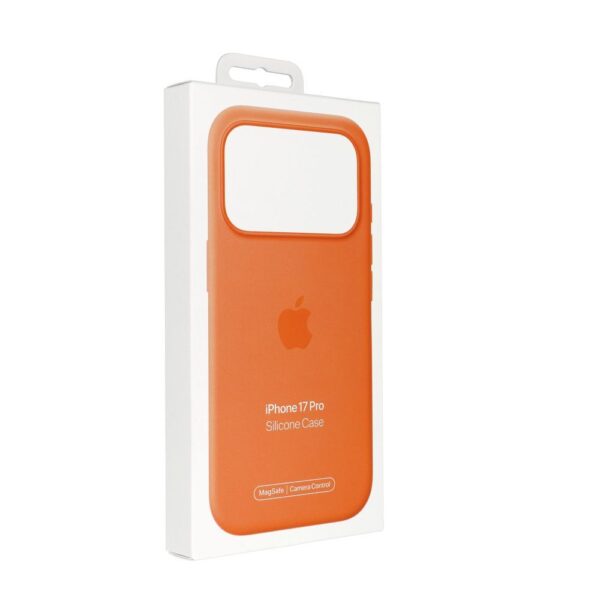 iPhone 17 Pro Silicone Case with MagSafe – Orange