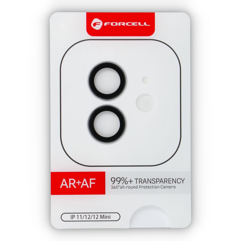 Forcell Premium Camera Lens Tempered Glass - for iPhone 12 / 12 Mini Silver