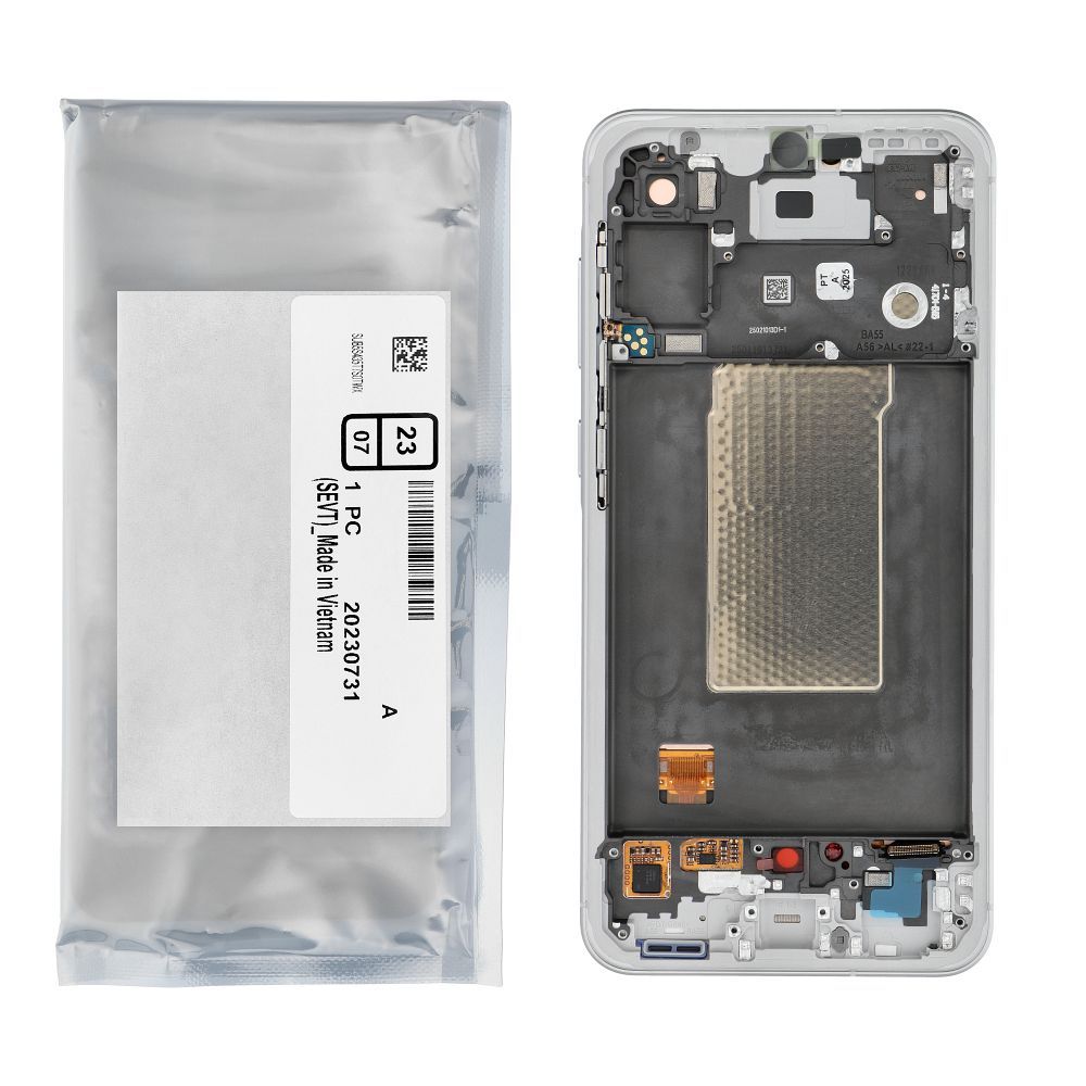 4d3f47017b43b7164987d6a29b0533e6 ServicePack LCD Display for SAMSUNG A56 5G A566B Gray GH82-36829B