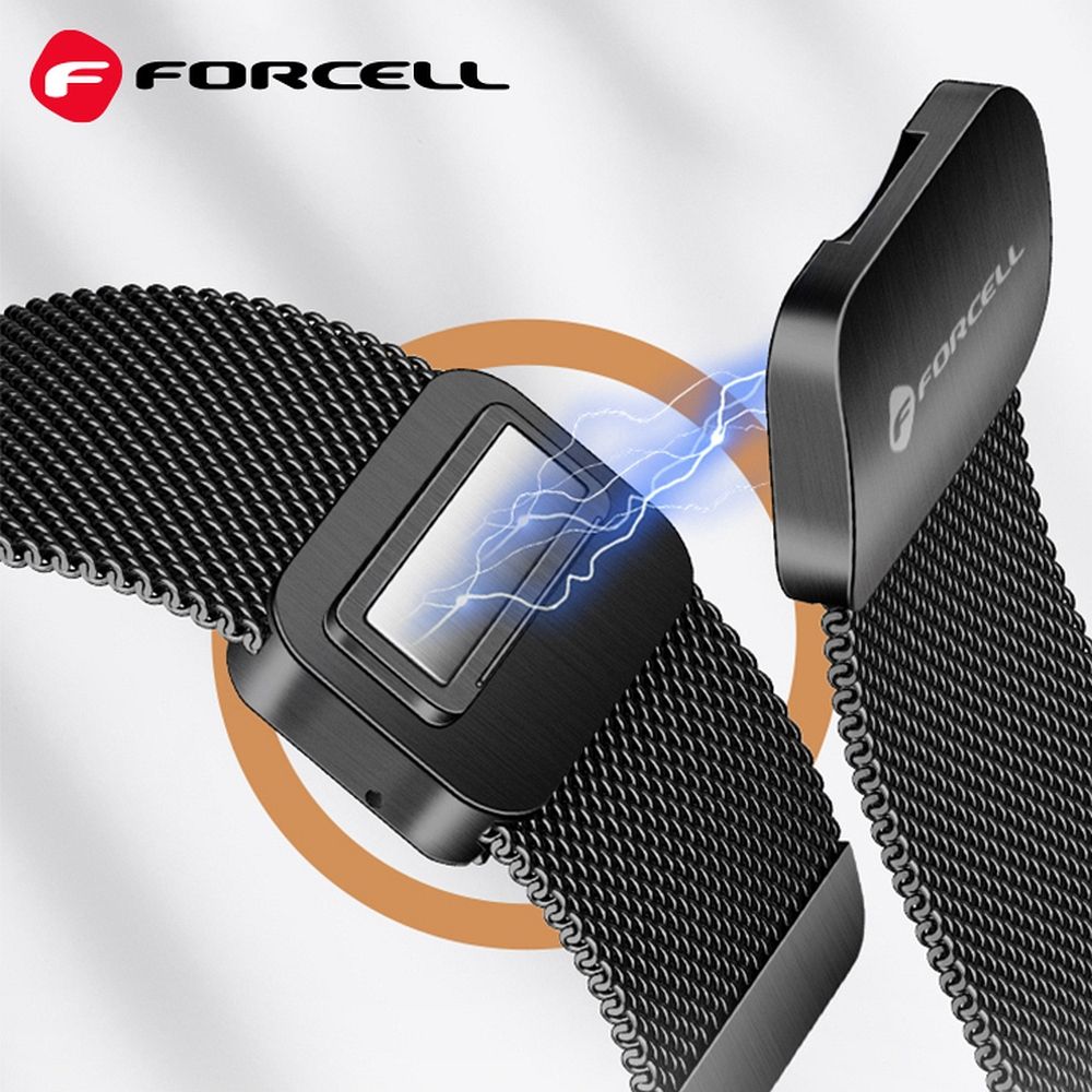 4da7f5db1334a452158ee357b532ba03 FORCELL F-DESIGN FS11 magnetic stailess steel strap for SAMSUNG Watch 20 mm black