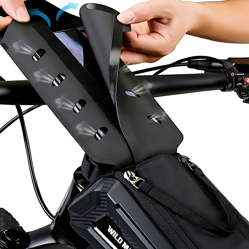 WILDMAN traveling bag for bike frame with zipper 1L (4 "- 7") M90 black