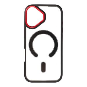 50576865ca78c247dbb1d3bf6db72372 COLOR EDGE MAG COVER case compatible with MagSafe for IPHONE 17 black red