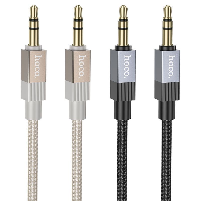 50e16665b9ac4198d13598d80ea33b44 Cable AUX Jack 3,5 mm (male) to Jack 3,5 mm (male) Hoco 1 m UPA32 black