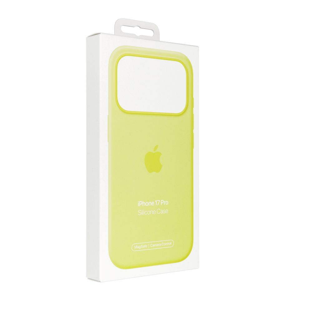 iPhone 17 Pro Silicone Case with MagSafe – Neon Yellow