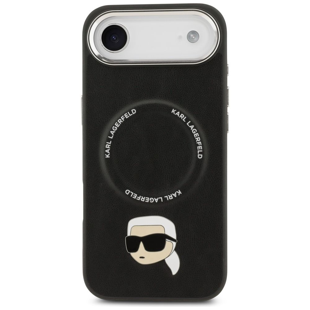 525a794c9859393db046db1812729a0c KARL LAGERFELD case for IPHONE 17 Air compatible with MagSafe KLHMP17MPSMLRKLK (PU Karl Pin) black