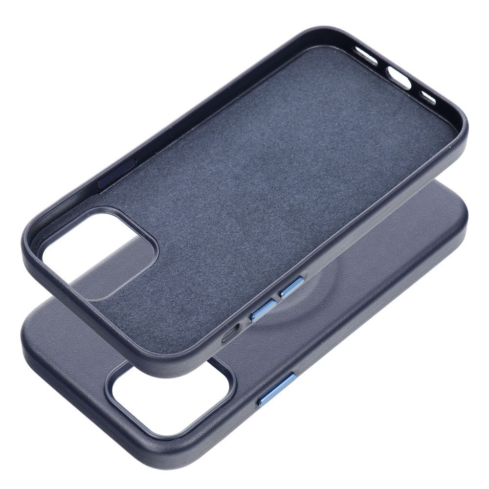 ROAR case LEATHER MAG compatible with MagSafe for IPHONE 12 Pro navy