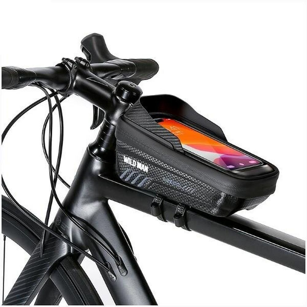 544d2ecb9ca7beec5a6f64e7aef8b2cd WILDMAN traveling bag for bike frame with zipper 1L (4 "- 7") E12X black