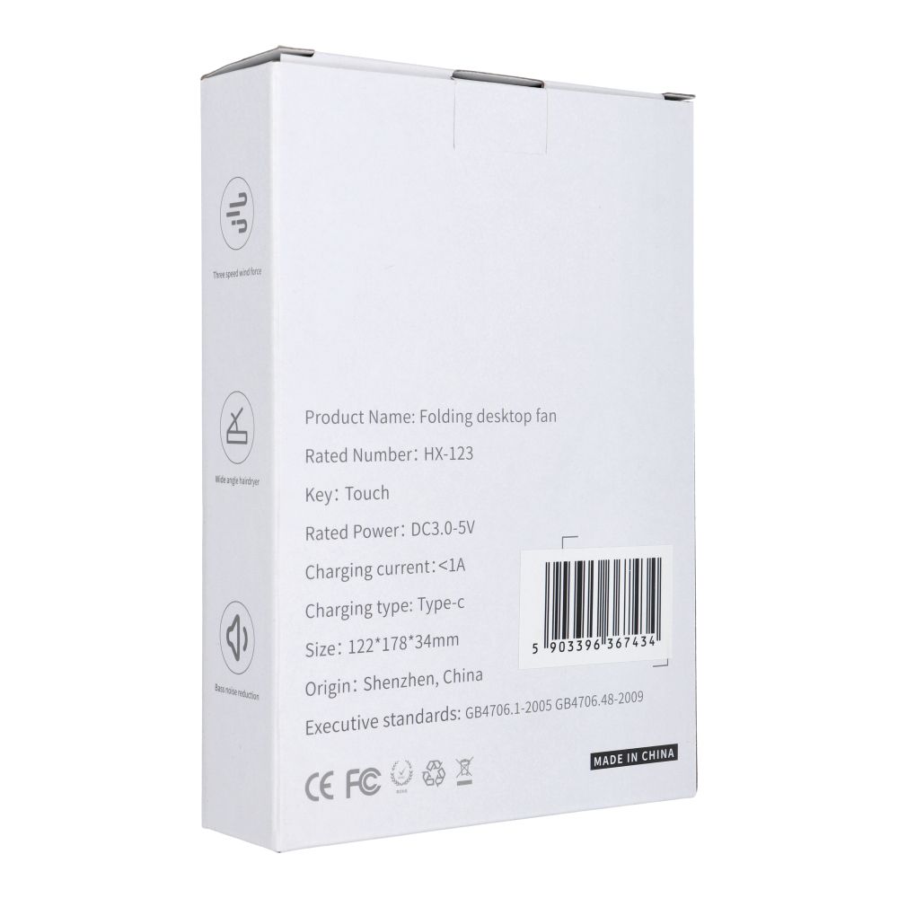 Desk fan HX-123 dark blue