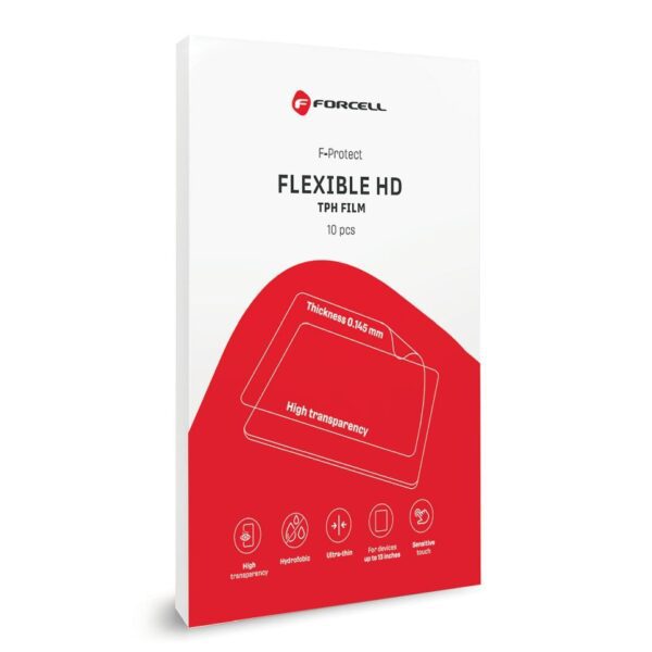 55f0a00515cdc04811e17f938c75e558 Cutting film for cutting machine Forcell F-Protect Flexible TABLET HD for tablets max 13" 10 pcs transparent