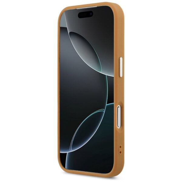 KARL LAGERFELD case for IPHONE 17 Pro Max compatible with MagSafe KLHMP17XPSKRPMW (PU W/ Point & Metal Logo) brown