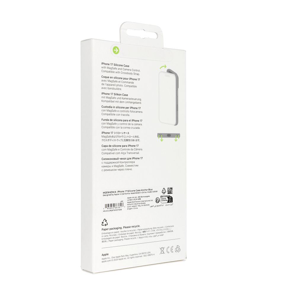 iPhone 17 Silicone Case with MagSafe - Anchor Blue