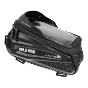 WILDMAN traveling bag for bike frame with zipper 1,2L (4 "- 7") ES10 black