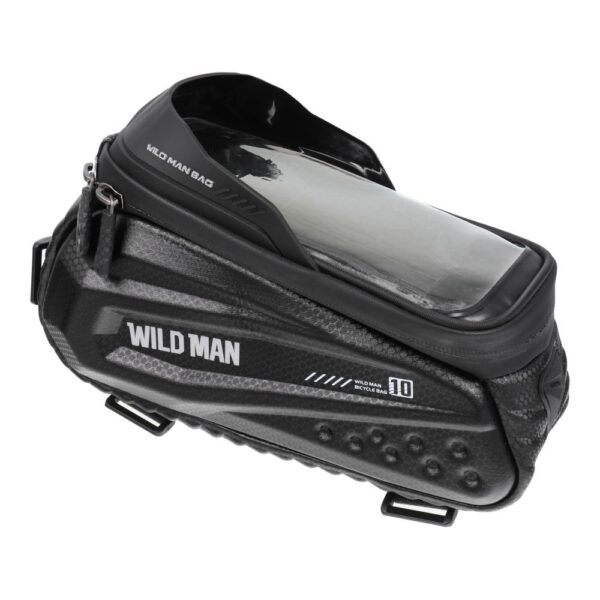 575e81fc17776e93428a2521a9a4e96b WILDMAN traveling bag for bike frame with zipper 1,2L (4 "- 7") ES10 black
