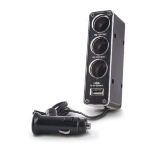 57640_oryg Forever socket splitter 3in1 with USB cable CSS-03