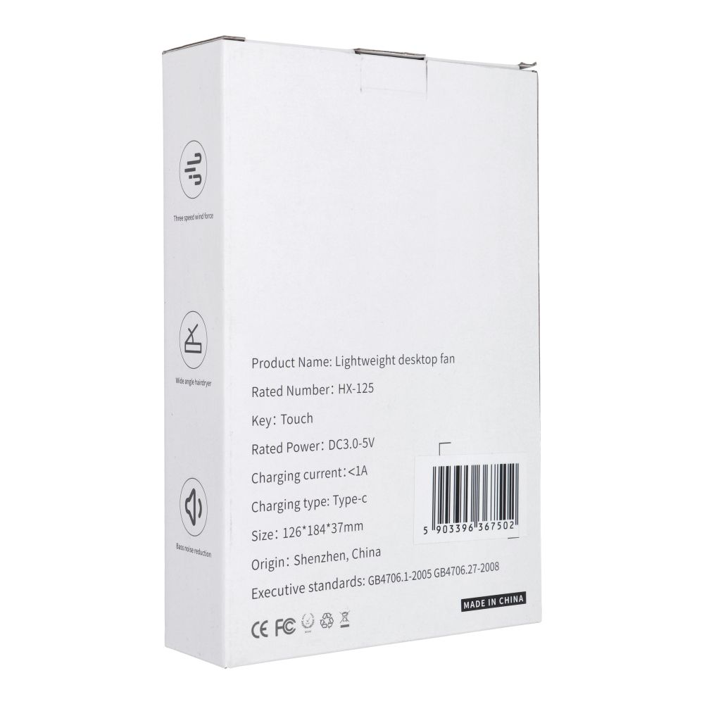 Desk fan HX-125 dark blue