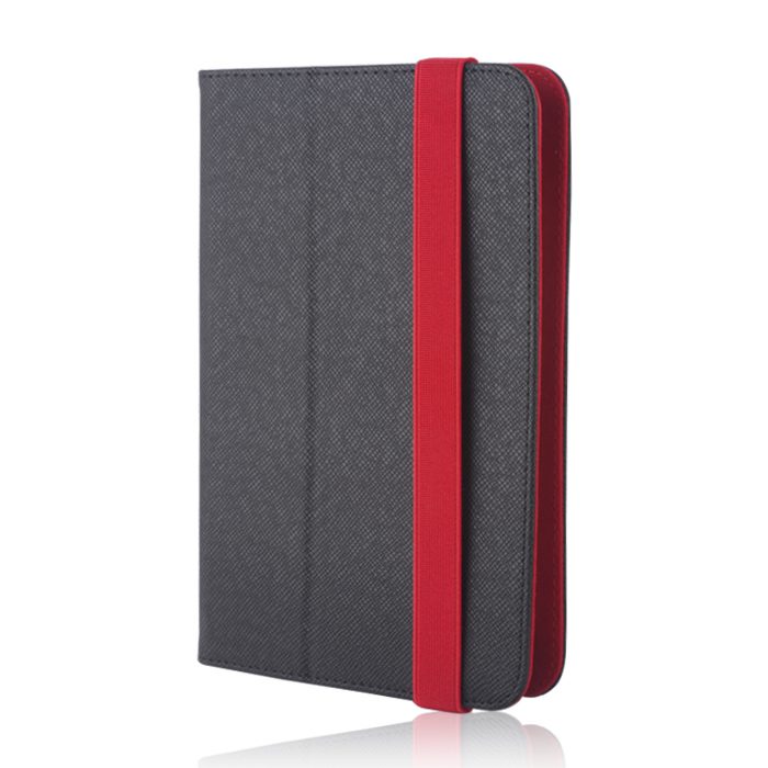 59699_oryg Universal case ORBI for tablet 9-11''(L27 x W20 cm) black-red
