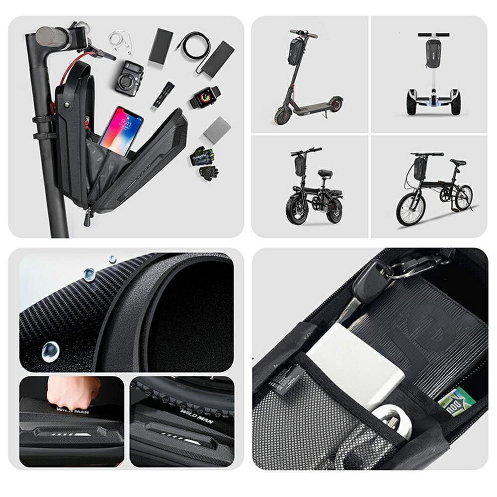 59df78083100bf41b6bdc2a6bb83e915 WILDMAN traveling bag for scooter waterproof 3L GD9X Plus black