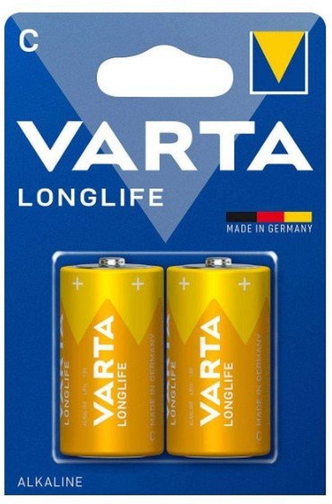 5b23f2acd1cd360209703cd5847c5d67 VARTA alkaline battery R14 (Type C) Longlife 2 pcs