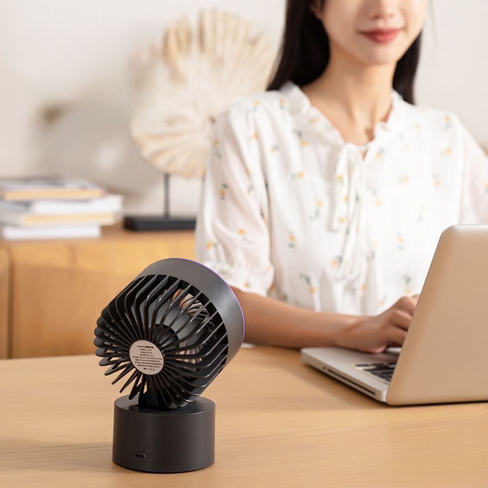 5c17c3a3a7833750696d2deebf853297 Desk fan powered by USB A LLD-F87U black