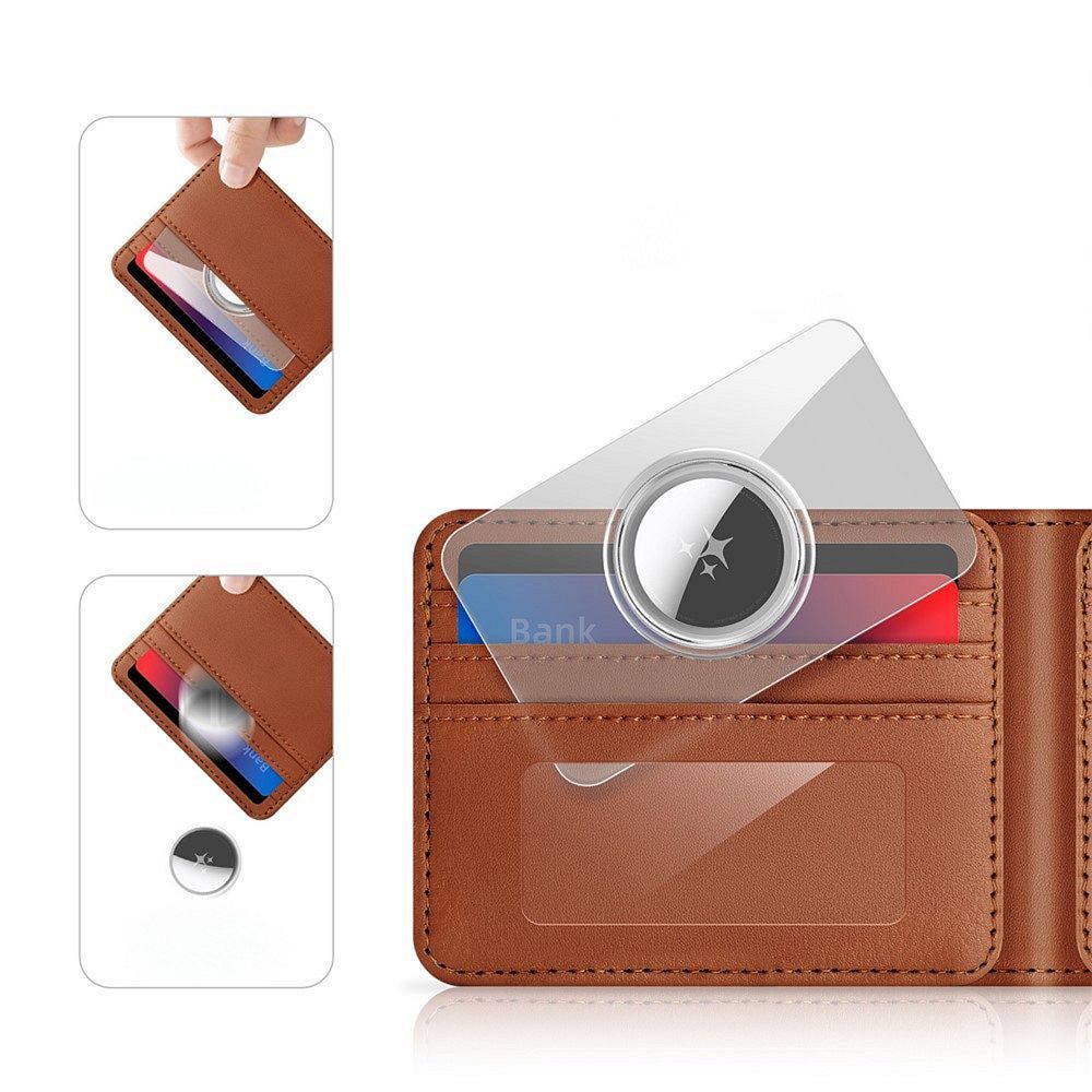 DUX DUCIS card-shaped protective case for AirTag 2 pcs transparent + black