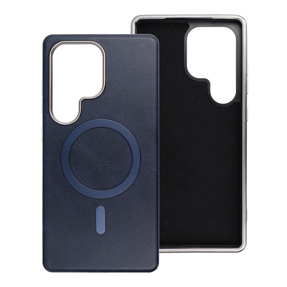 GENTLEMAN MAG COVER Case compatible with MagSafe for SAMSUNG A56 navy blue