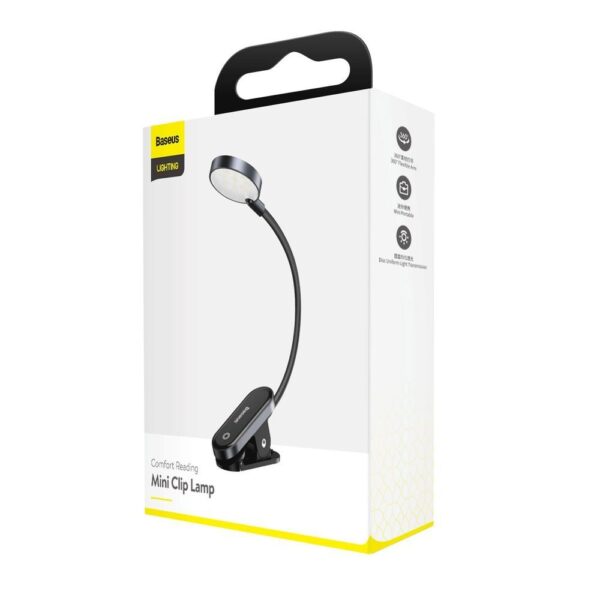 Baseus mini lamp LED lamp with clip gray (DGRAD-0G)eng