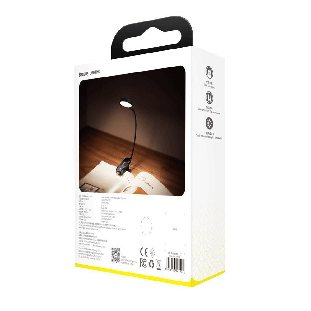 Baseus mini lamp LED lamp with clip gray (DGRAD-0G)eng
