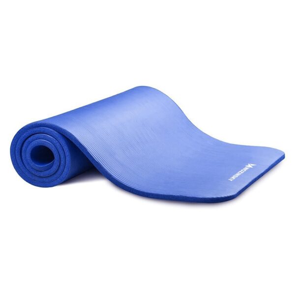 63708_1 Wozinsky exercise mat 181 x 63 x 0.9 cm thick gymnastic yoga mat blueeng