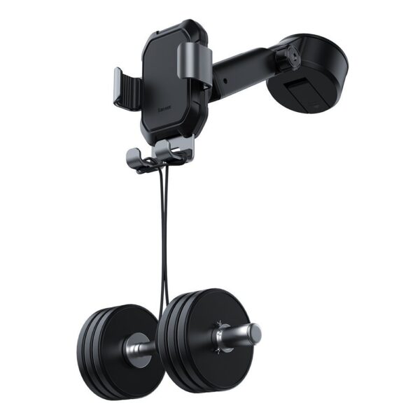 Baseus telescopic gravity car holder for window, dashboard black (SUYL-TK01)eng