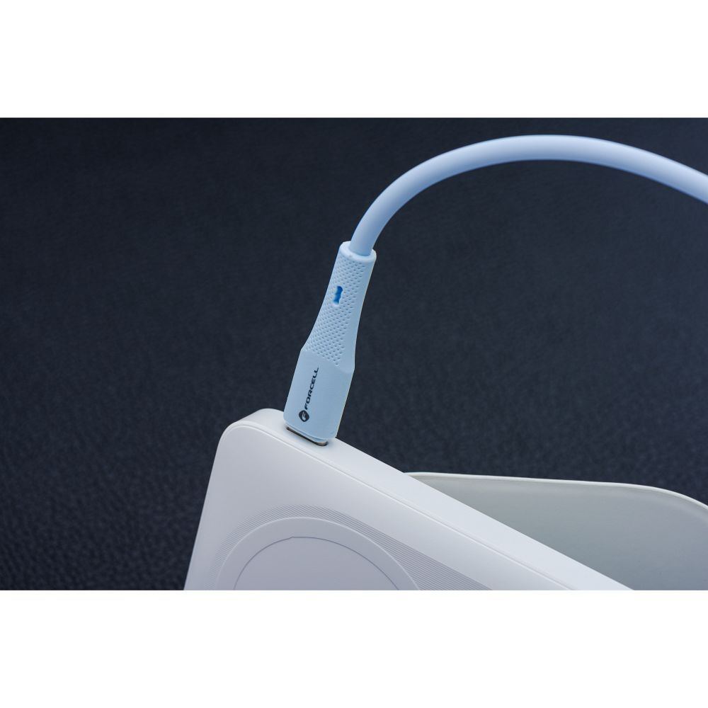 FORCELL F-ENERGY C343 cable USB A to Lightning 2,4A 12W Silicone 1 m blue