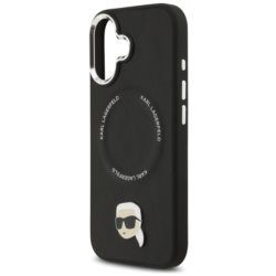 6566e59f87efec3e0f7419a0e99167cc KARL LAGERFELD case for IPHONE 17 compatible with MagSafe KLHMP17SPSMLRKLK (PU Karl Pin) black
