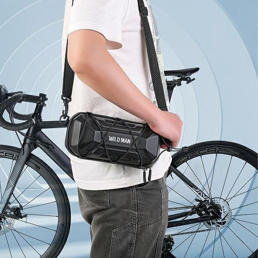 656fe55f7388ef371720343c13e9974a WILDMAN traveling bag for bike handlebars with zipper 2L XT17 black