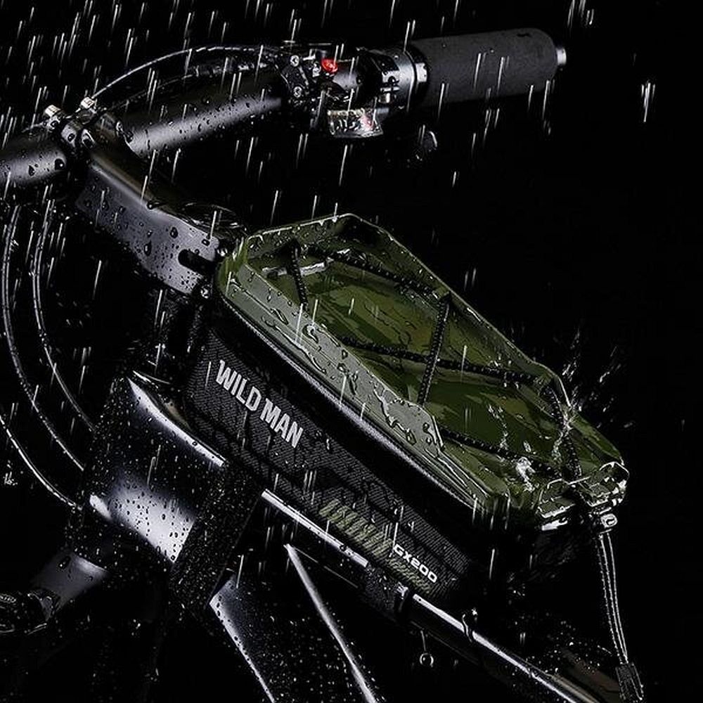 6a885f1167e88c6e475feadbc0208c9d WILDMAN traveling bag for bike frame with zipper 1L (4 "- 7") GX200 green