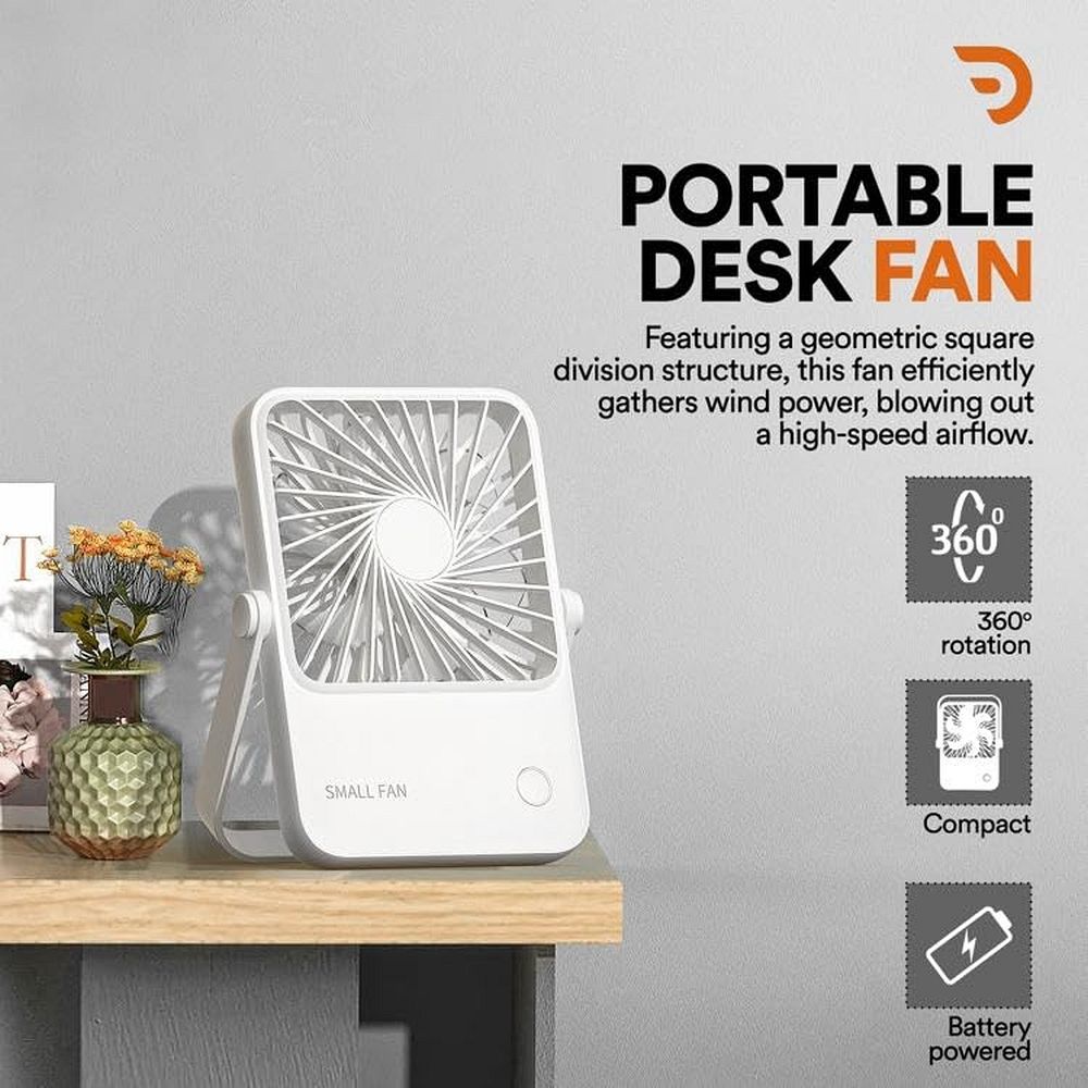 Desk fan with adjustable stand HX-122 beige