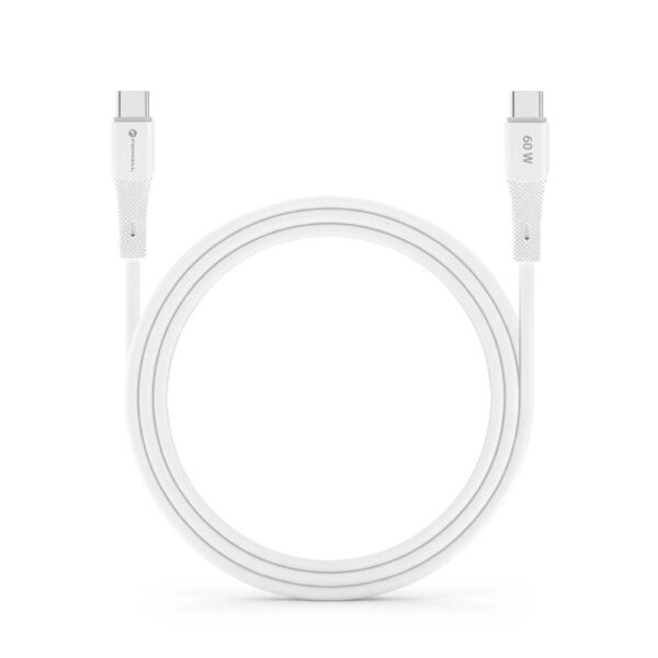 6df4841d47fd12f4fa216d7fde25330d FORCELL F-ENERGY C344 cable Type C to Type C QC4.0 PD 3A 60W Silicone 1 m white
