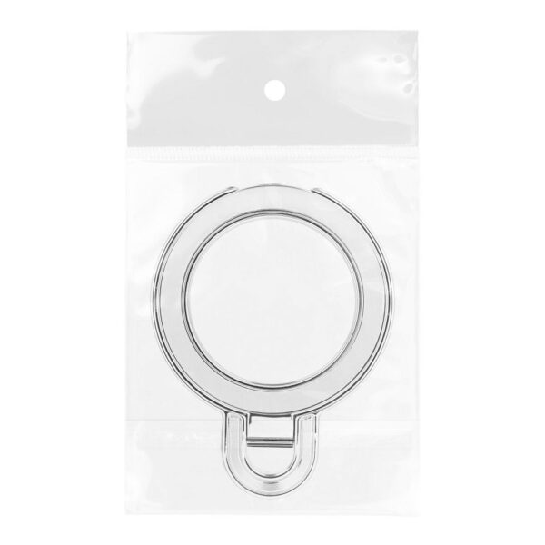 Phone stand CIRCLE - stick-on - silver