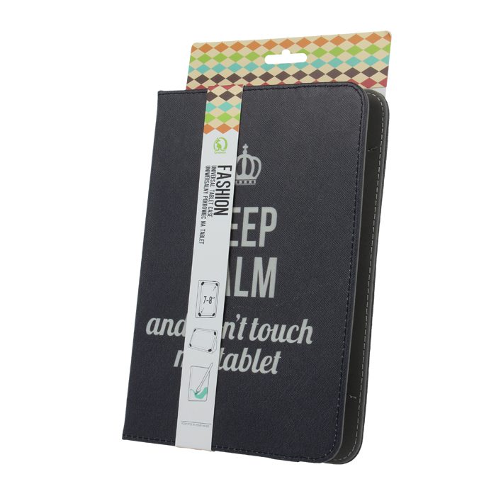 70108_oryg Universal case Keep Calm for tablet 9-11''(L27 x W20 cm)