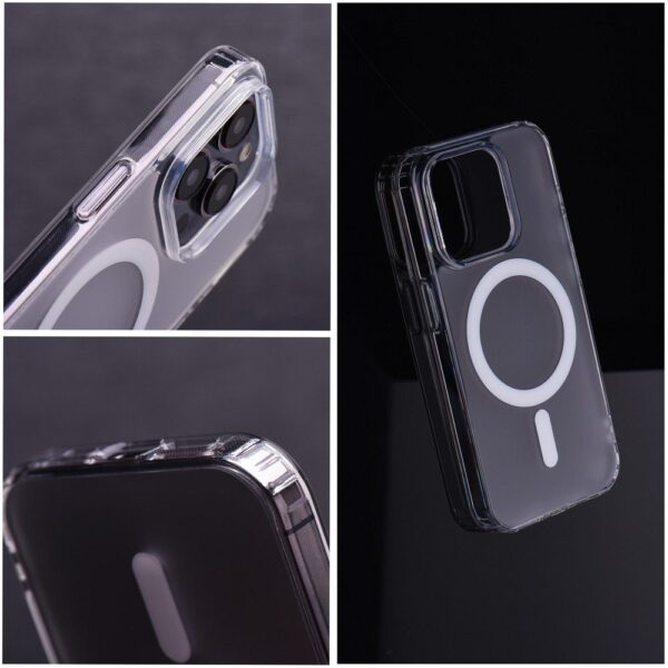FROST MAG COVER case compatible with MagSafe for SAMSUNG S25 Edge frozen transparent