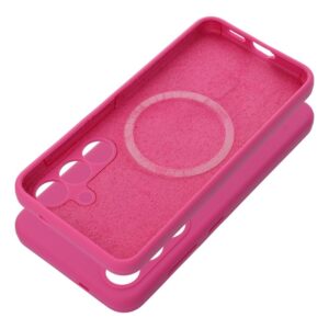 Case SILICONE 2mm for SAMSUNG S25 Ultra compatible with MagSafe pink