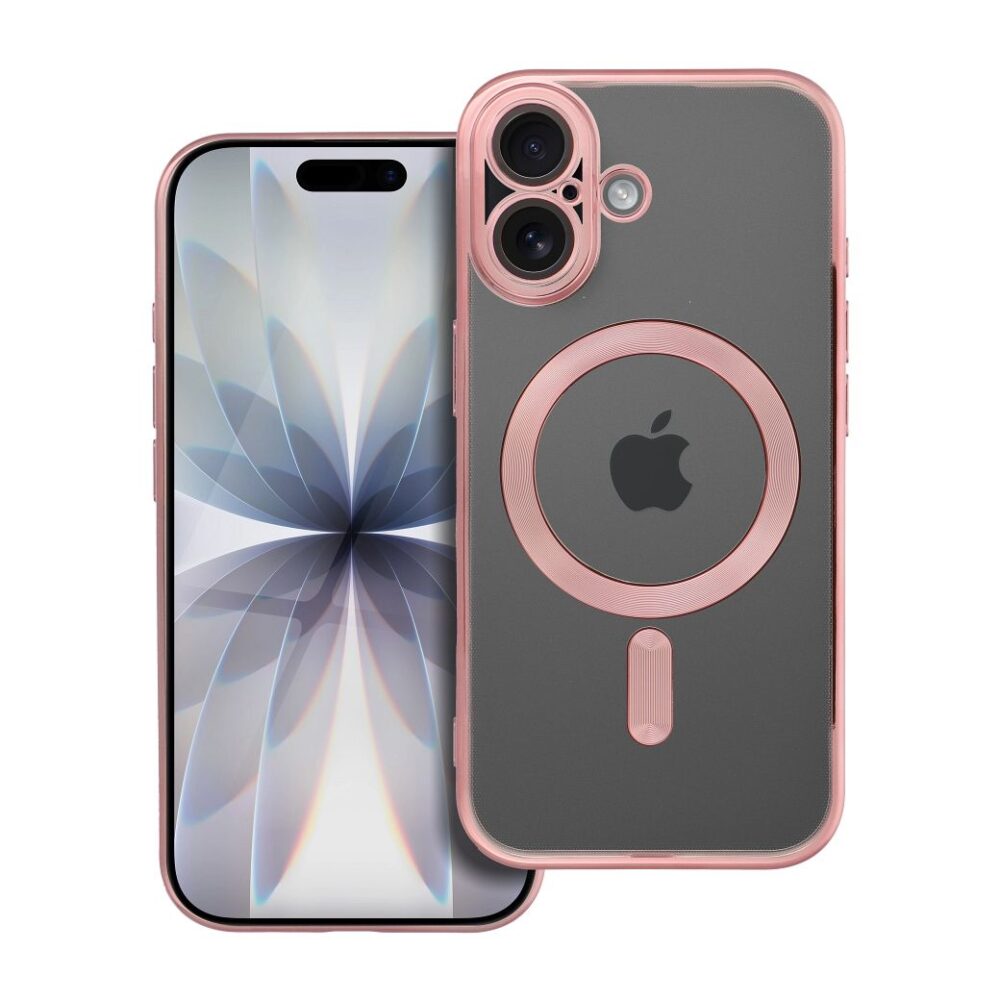 7257fa986ebb664b672591d28c50b4db ELECTRO MAG COVER case compatible with MagSafe for IPHONE 17 rose gold
