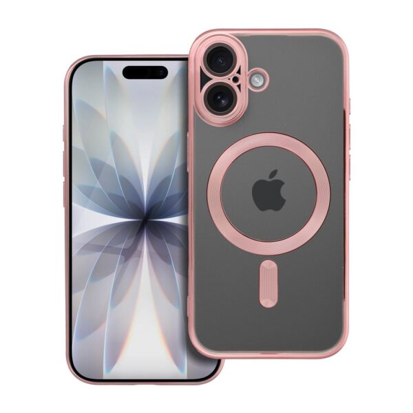 7257fa986ebb664b672591d28c50b4db ELECTRO MAG COVER case compatible with MagSafe for IPHONE 17 rose gold