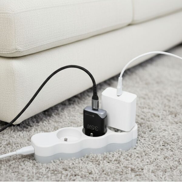 FORCELL F-ENERGY GaN III B135101-E Ultra Slim travel charger 1 x Type C + USB A PD QC4.0 3A 35W black