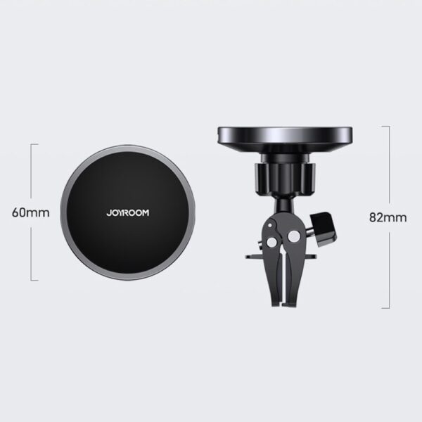 Joyroom Car Magnetic Holder Qi Wireless Inductive Charger 15W (MagSafe Compatible for iPhone) Black (JR-ZS240)eng