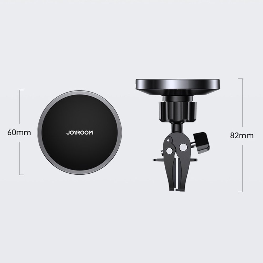 Joyroom Car Magnetic Holder Qi Wireless Inductive Charger 15W (MagSafe Compatible for iPhone) Black (JR-ZS240)eng