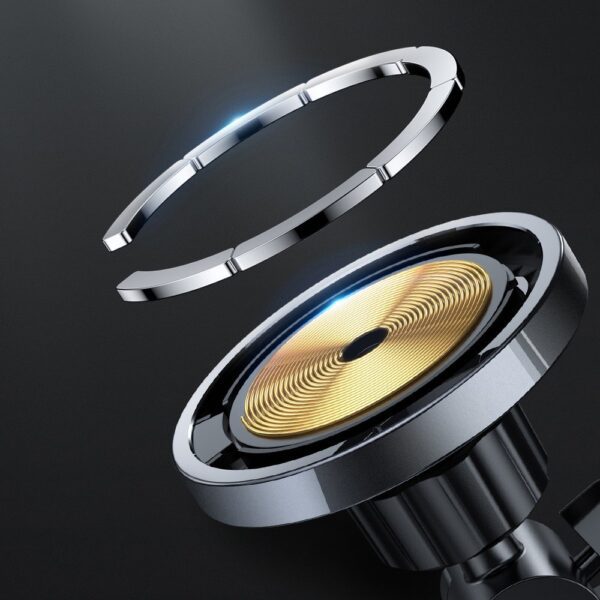 Joyroom Car Magnetic Holder Qi Wireless Inductive Charger 15W (MagSafe Compatible for iPhone) Black (JR-ZS240)eng