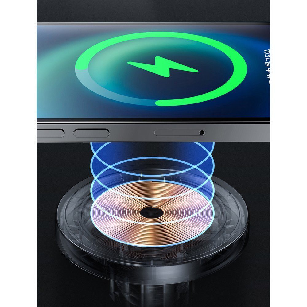 Joyroom Car Magnetic Holder Qi Wireless Inductive Charger 15W (MagSafe Compatible for iPhone) Black (JR-ZS240)eng